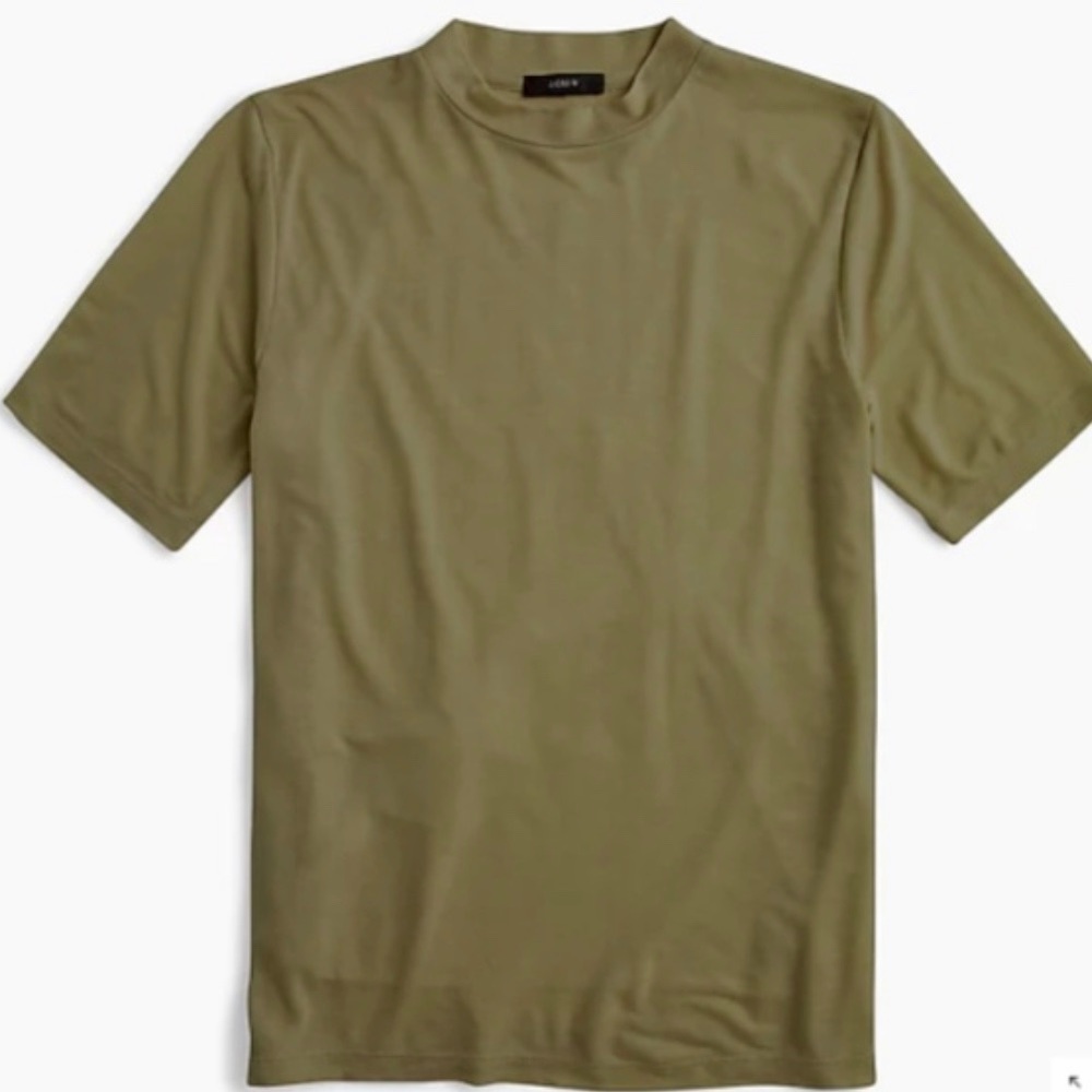 Mock-neck lyocell T-shirt NWT